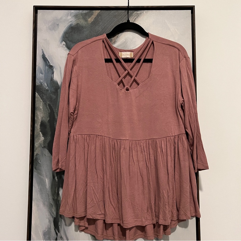 Altar’d state strappy pink sleeve M